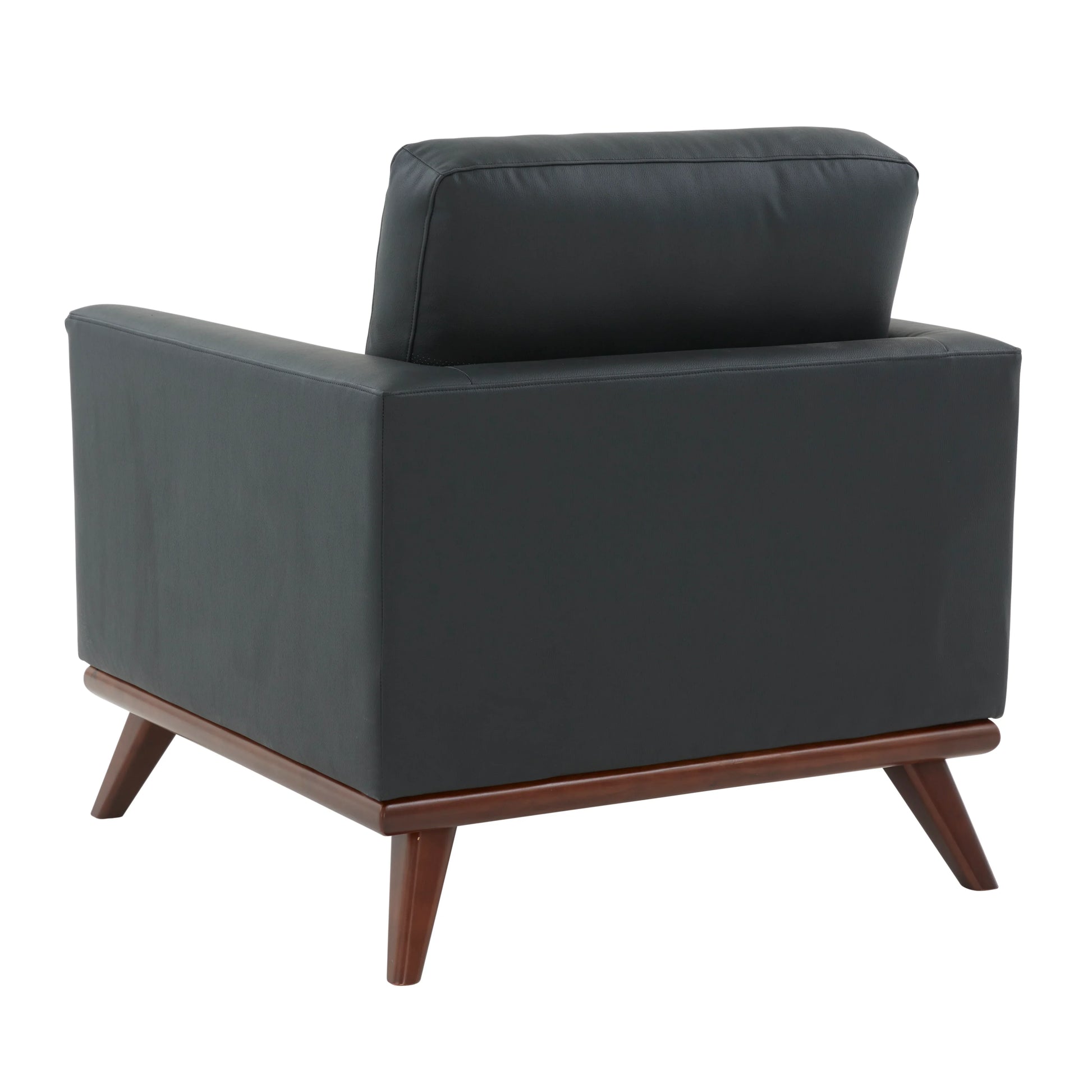 Chester Modern Leather Accent Arm Chair With Birch Wood Base - Elax Furniture