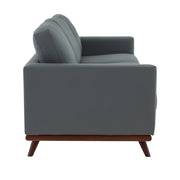 Chester 3-Seater Leather Full Size Sofa in Birch Wood Base - Elax Furniture