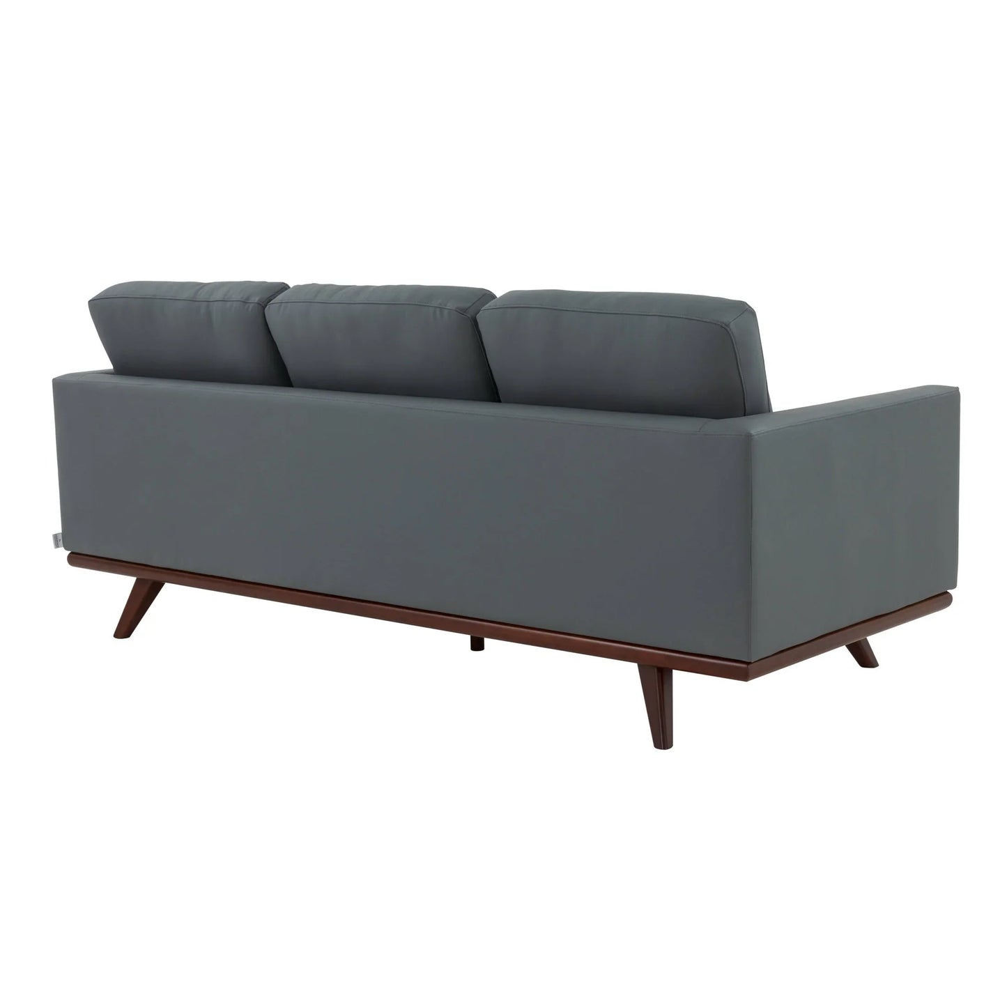 Chester 3-Seater Leather Full Size Sofa in Birch Wood Base - Elax Furniture
