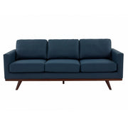 Chester 3-Seater Leather Full Size Sofa in Birch Wood Base - Elax Furniture