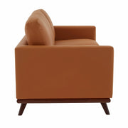 Chester 3-Seater Leather Full Size Sofa in Birch Wood Base - Elax Furniture