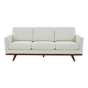 Chester 3-Seater Leather Full Size Sofa in Birch Wood Base - Elax Furniture