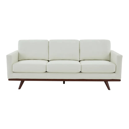 Chester 3-Seater Leather Full Size Sofa in Birch Wood Base - Elax Furniture
