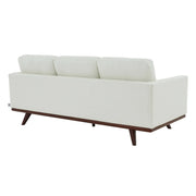 Chester 3-Seater Leather Full Size Sofa in Birch Wood Base - Elax Furniture