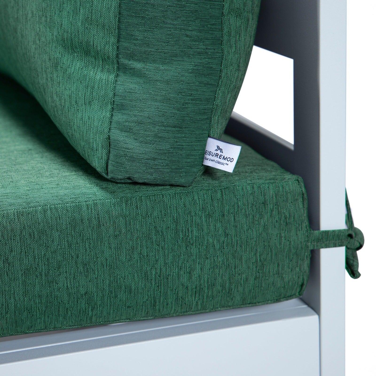 Chelsea 7-Piece Patio Sectional And Fire Pit Table In White Aluminum With Cushions - Elax Furniture