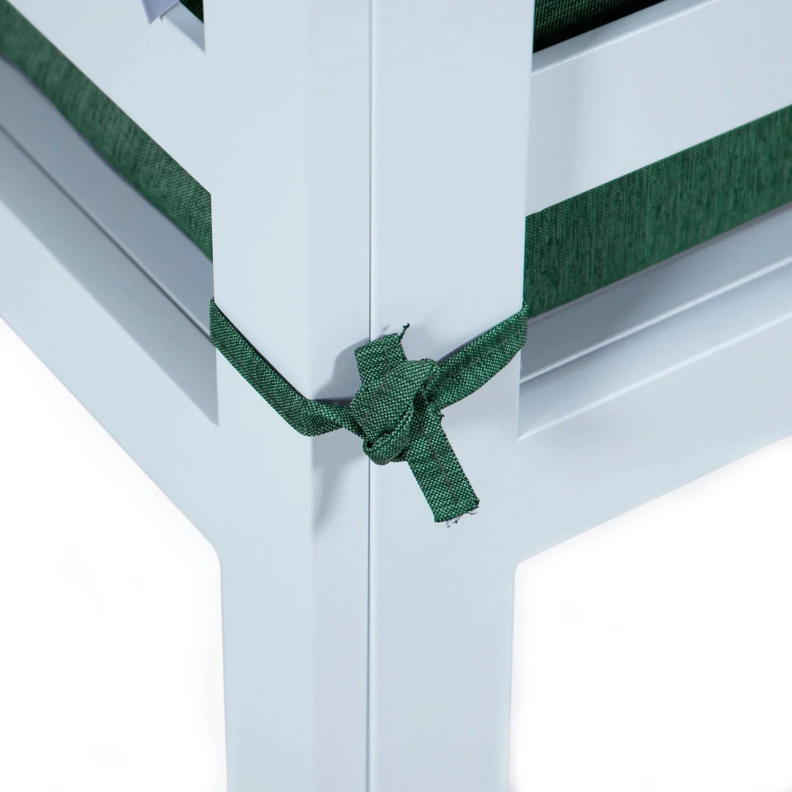 Chelsea 7-Piece Patio Sectional And Fire Pit Table In White Aluminum With Cushions - Elax Furniture