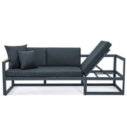 Chelsea 3-Seater Sofa in Black Frame with Cushions - Elax Furniture