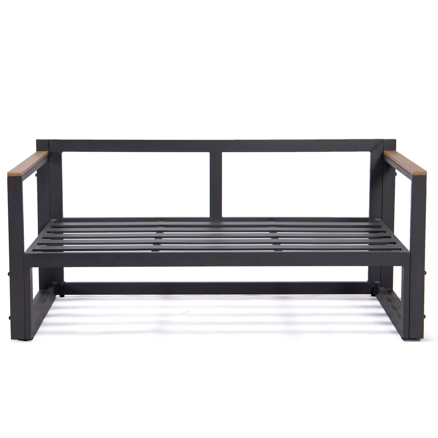 Chelsea Black Sectional With Adjustable Headrest & Coffee Table With Two Tone Cushions - Elax Furniture