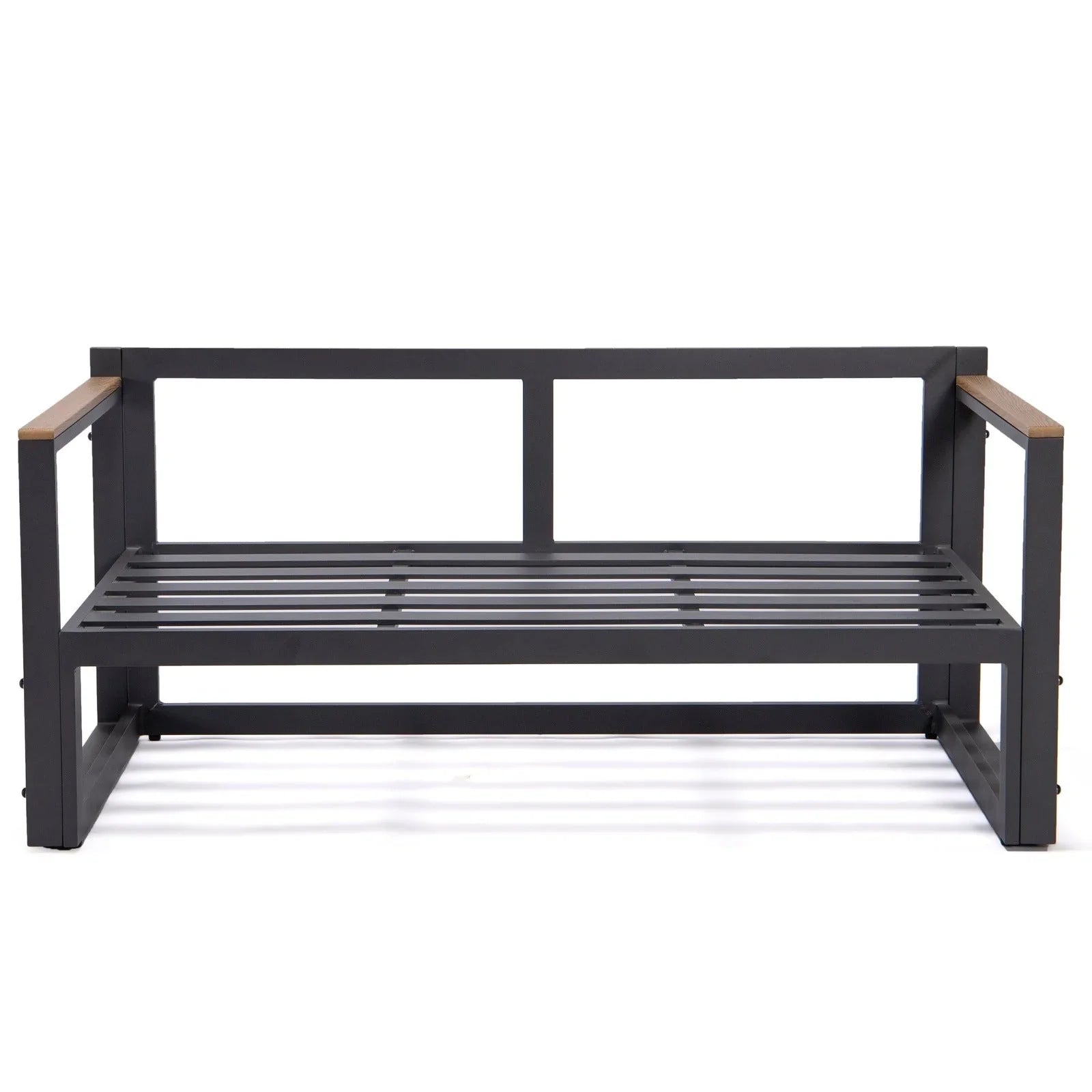 Chelsea Black Sectional With Adjustable Headrest & Coffee Table With Two Tone Cushions - Elax Furniture