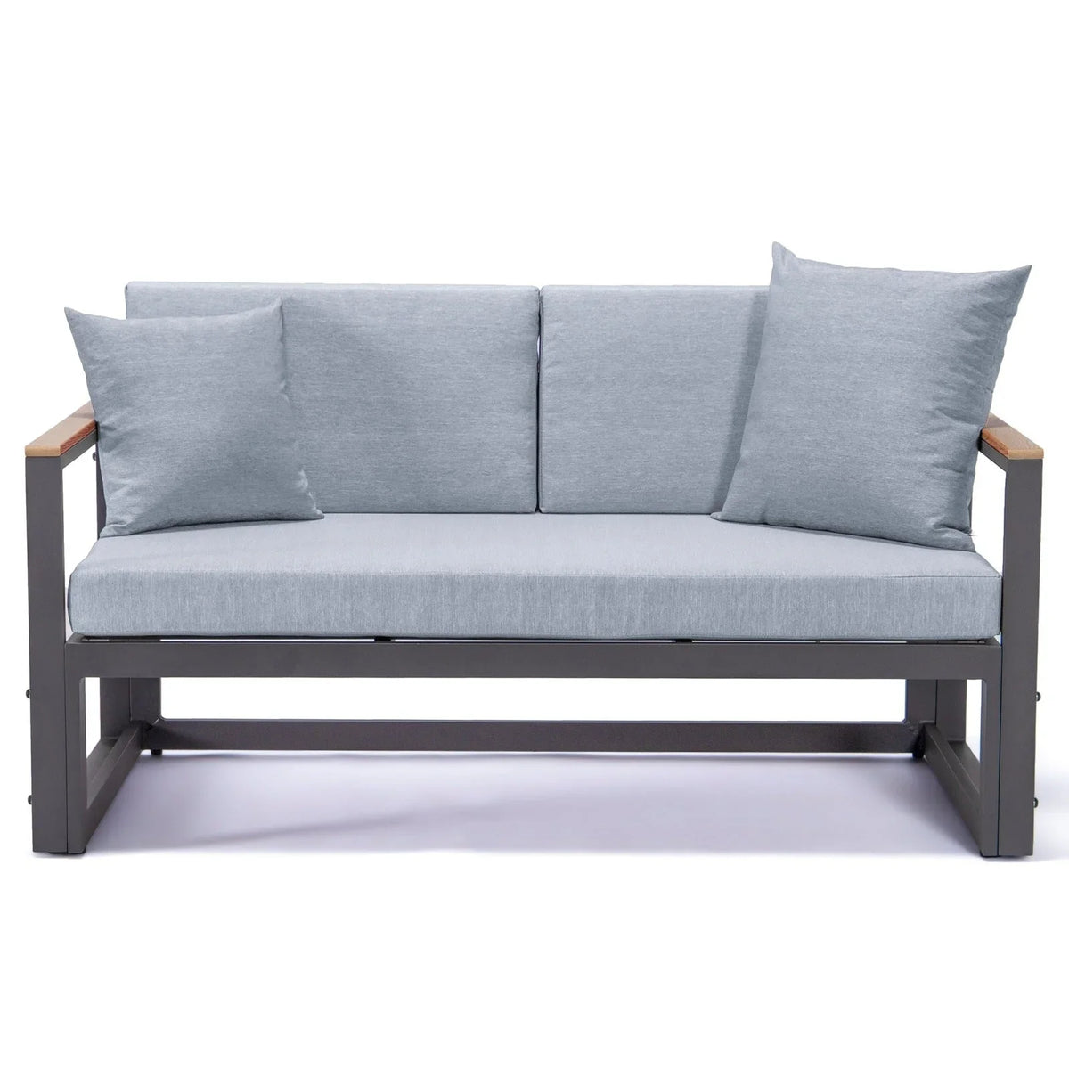 Chelsea Black Sectional With Adjustable Headrest & Coffee Table With Cushions - Elax Furniture