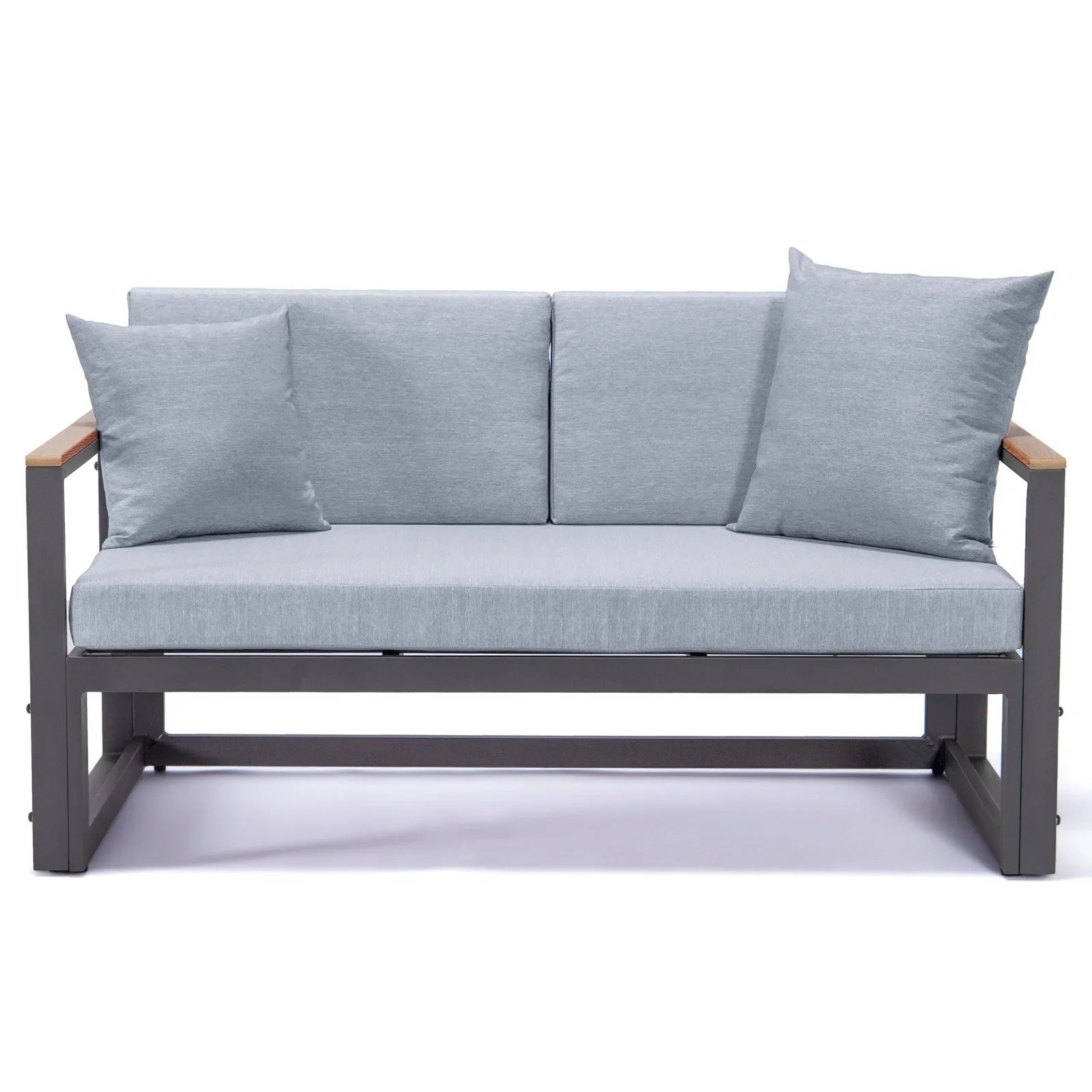 Chelsea Black Sectional With Adjustable Headrest & Coffee Table With Cushions - Elax Furniture