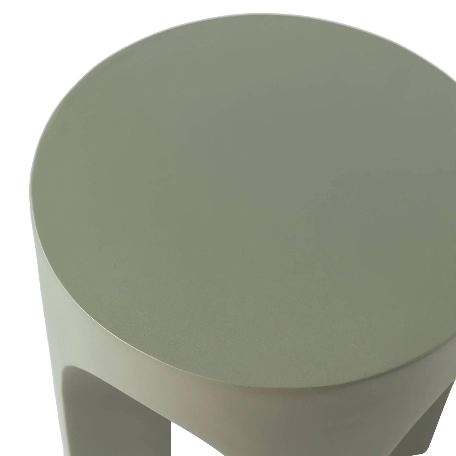 Crus Fiberstone Outdoor Side Table With Arched Base Design - Elax Furniture
