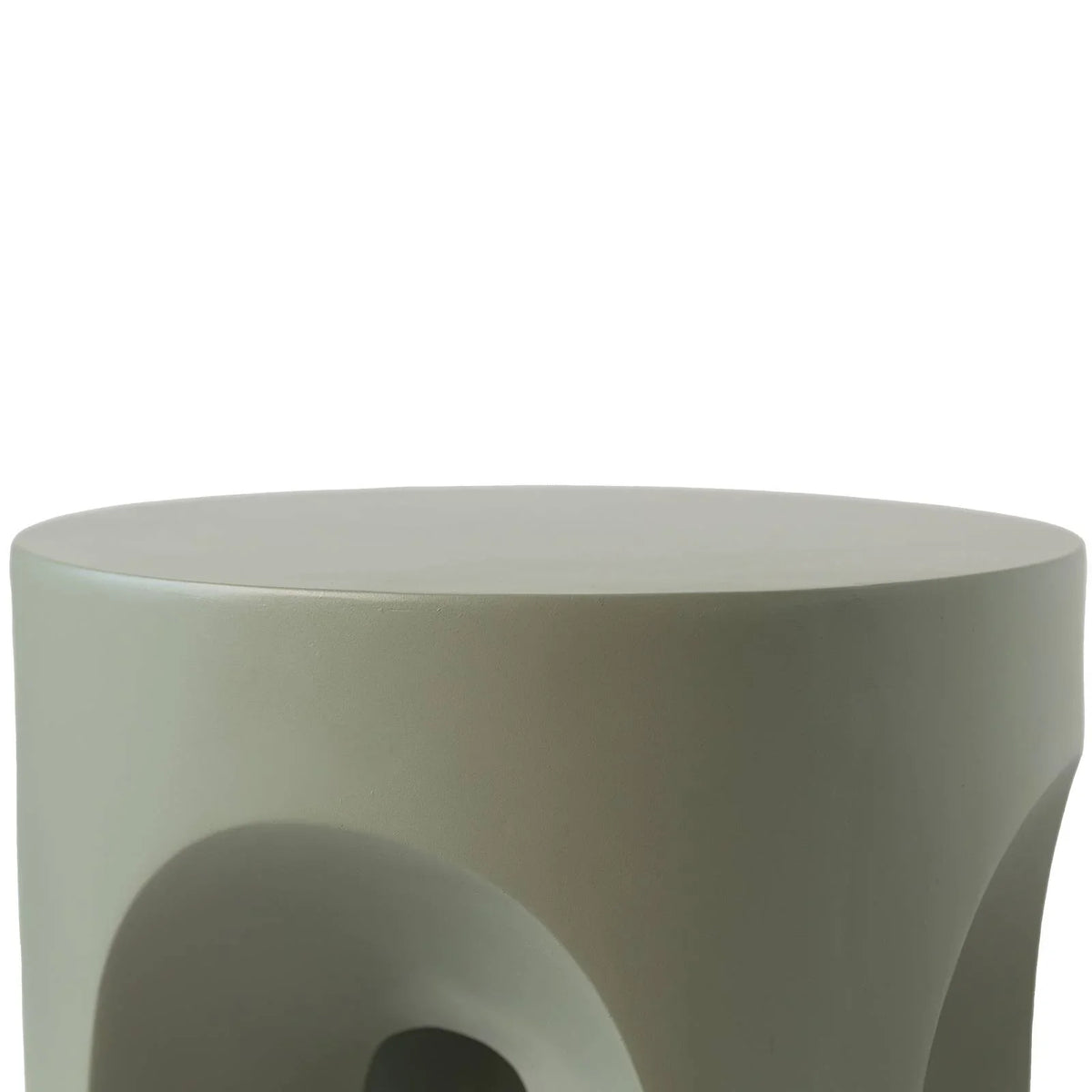 Crus Fiberstone Outdoor Side Table With Arched Base Design - Elax Furniture
