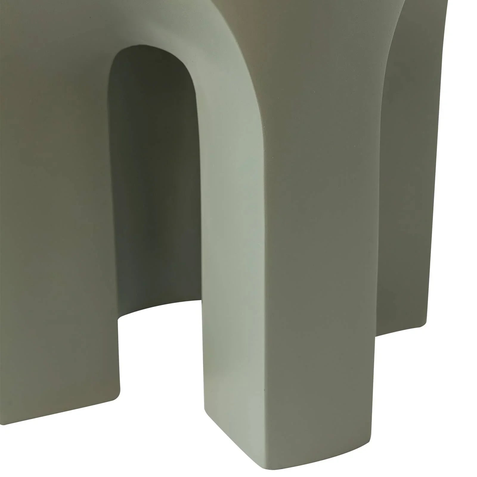 Crus Fiberstone Outdoor Side Table With Arched Base Design - Elax Furniture