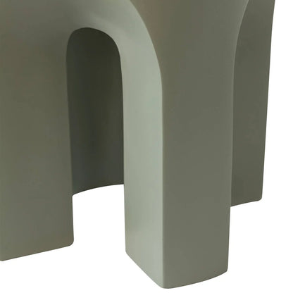 Crus Fiberstone Outdoor Side Table With Arched Base Design - Elax Furniture