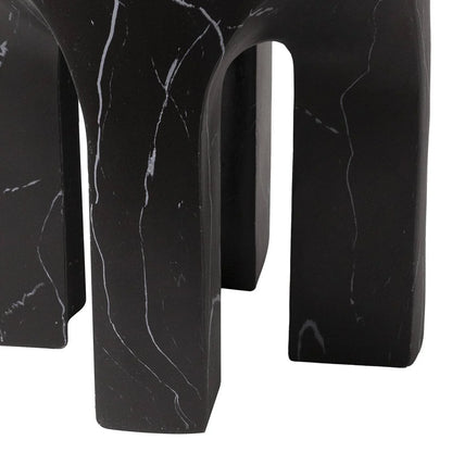 Crus Fiberstone Outdoor Side Table With Arched Base Design - Elax Furniture