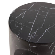 Crus Fiberstone Outdoor Side Table With Arched Base Design - Elax Furniture