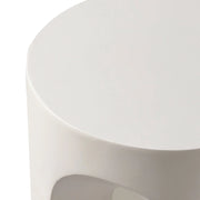 Crus Fiberstone Outdoor Side Table With Arched Base Design - Elax Furniture