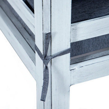 Chelsea 7-Piece Patio Sectional And Coffee Table Set In Weathered Grey Aluminum With Cushions - Elax Furniture