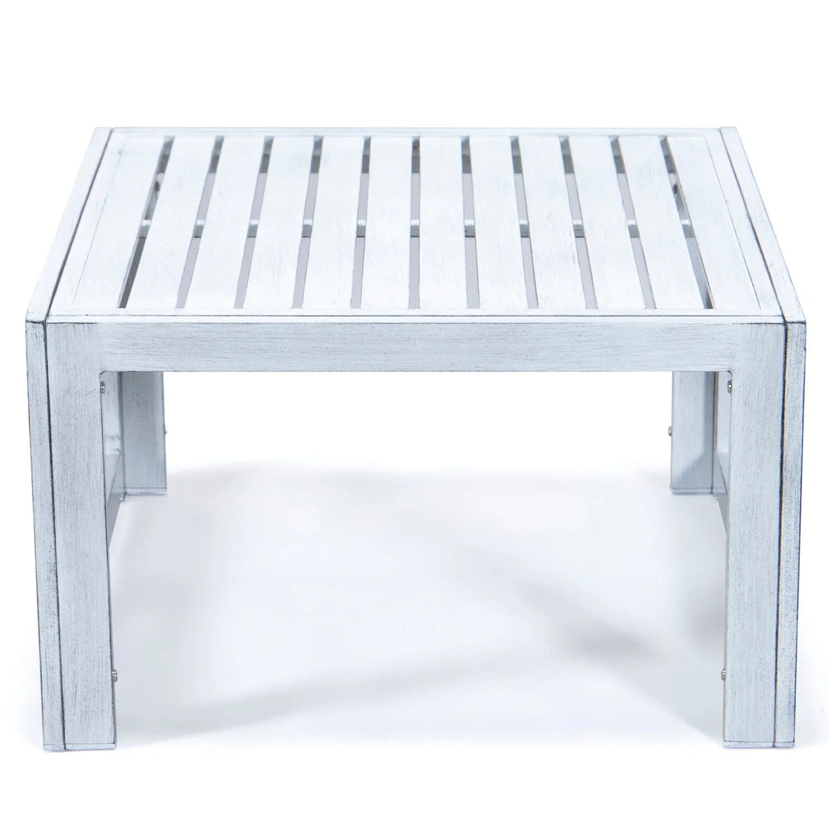 Chelsea 7-Piece Patio Sectional And Coffee Table Set In Weathered Grey Aluminum With Cushions - Elax Furniture
