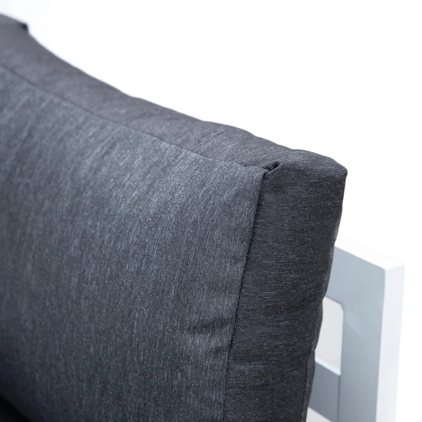 Chelsea 6-Piece Patio Sectional In White Aluminum With Cushions - Elax Furniture