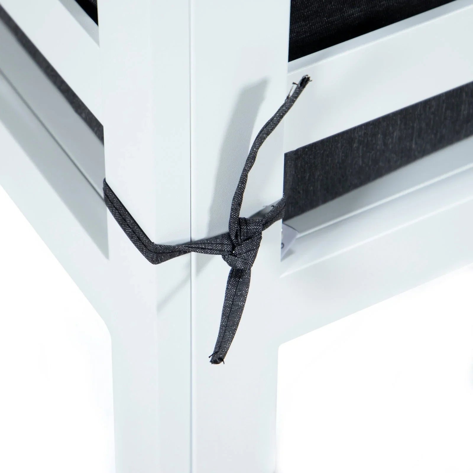 Chelsea 6-Piece Patio Sectional In White Aluminum With Cushions - Elax Furniture