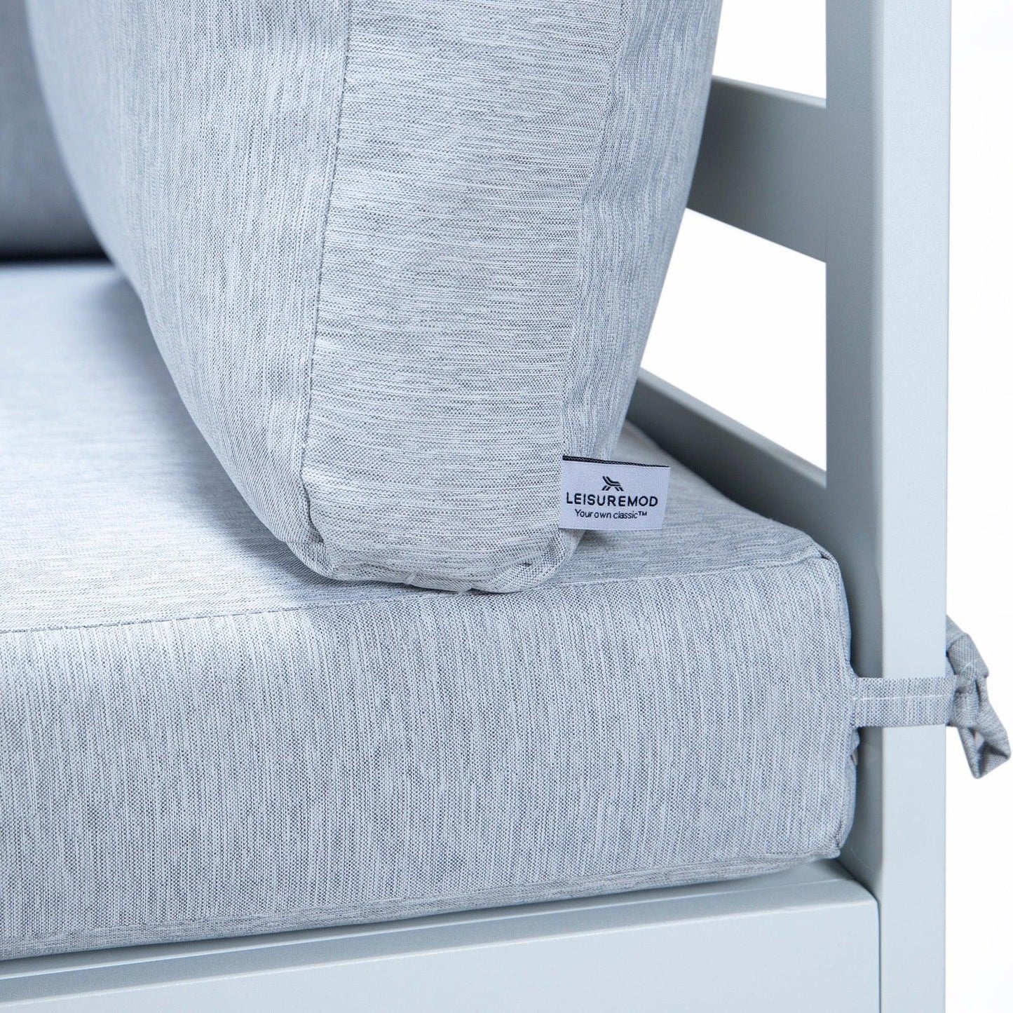 Chelsea 6-Piece Patio Sectional In White Aluminum With Cushions - Elax Furniture