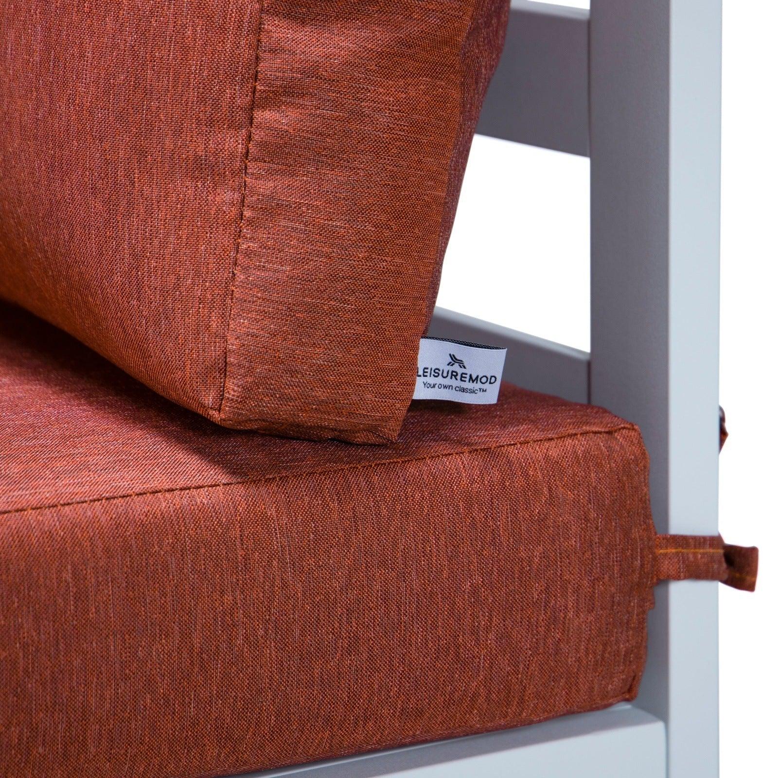 Chelsea 6-Piece Patio Sectional In White Aluminum With Cushions - Elax Furniture