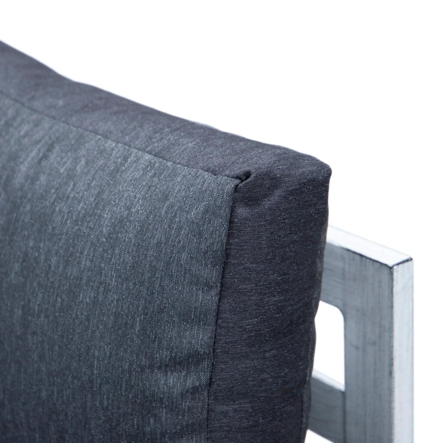 Chelsea 6-Piece Patio Sectional In Weathered Grey Aluminum With Cushions - Elax Furniture