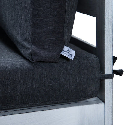 Chelsea 6-Piece Patio Sectional In Weathered Grey Aluminum With Cushions - Elax Furniture