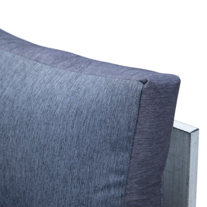 Chelsea 6-Piece Patio Sectional In Weathered Grey Aluminum With Cushions - Elax Furniture