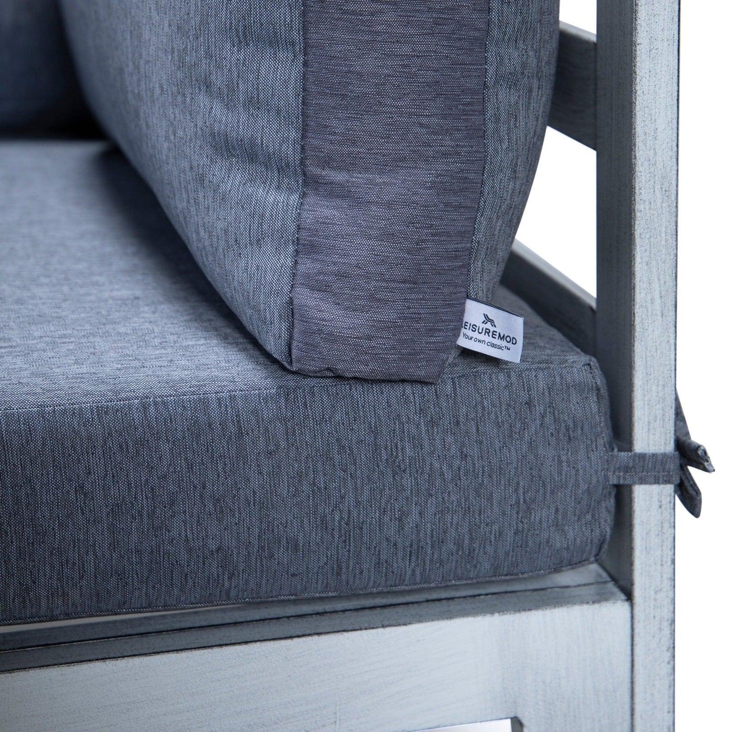 Chelsea 6-Piece Patio Sectional In Weathered Grey Aluminum With Cushions - Elax Furniture