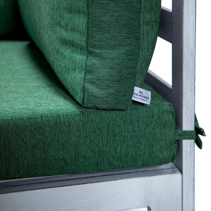 Chelsea 6-Piece Patio Sectional In Weathered Grey Aluminum With Cushions - Elax Furniture