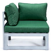 Chelsea 6-Piece Patio Sectional In Weathered Grey Aluminum With Cushions - Elax Furniture