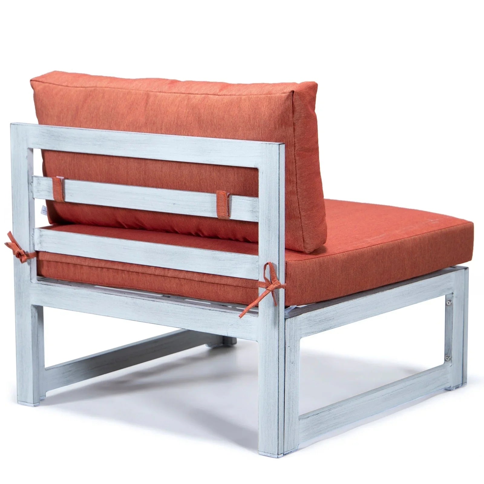 Chelsea 6-Piece Patio Sectional In Weathered Grey Aluminum With Cushions - Elax Furniture