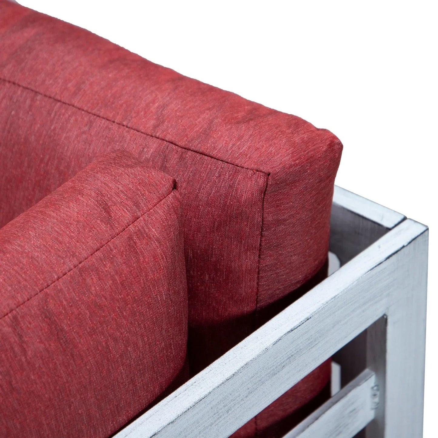 Chelsea 6-Piece Patio Sectional In Weathered Grey Aluminum With Cushions - Elax Furniture