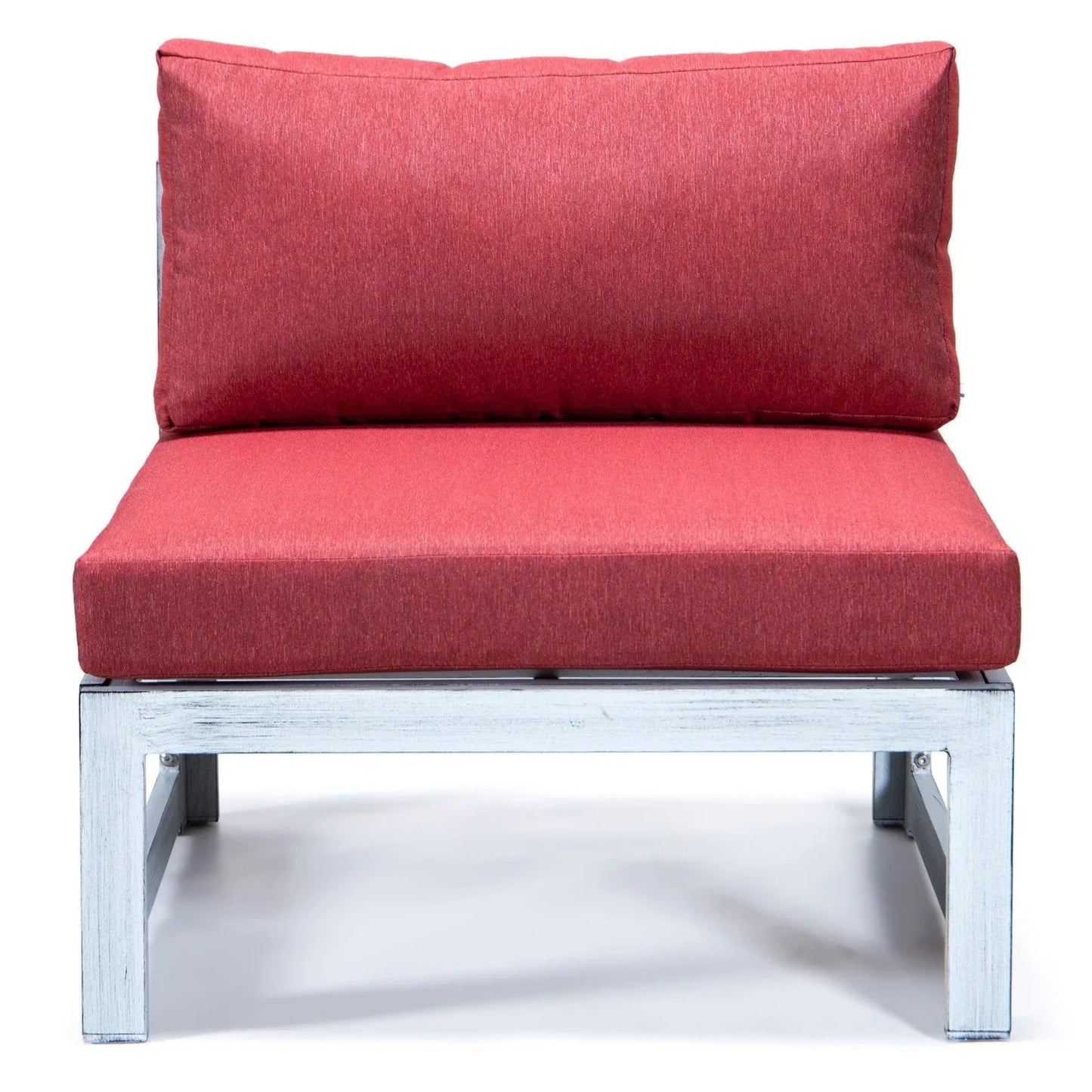 Chelsea 6-Piece Patio Sectional In Weathered Grey Aluminum With Cushions - Elax Furniture