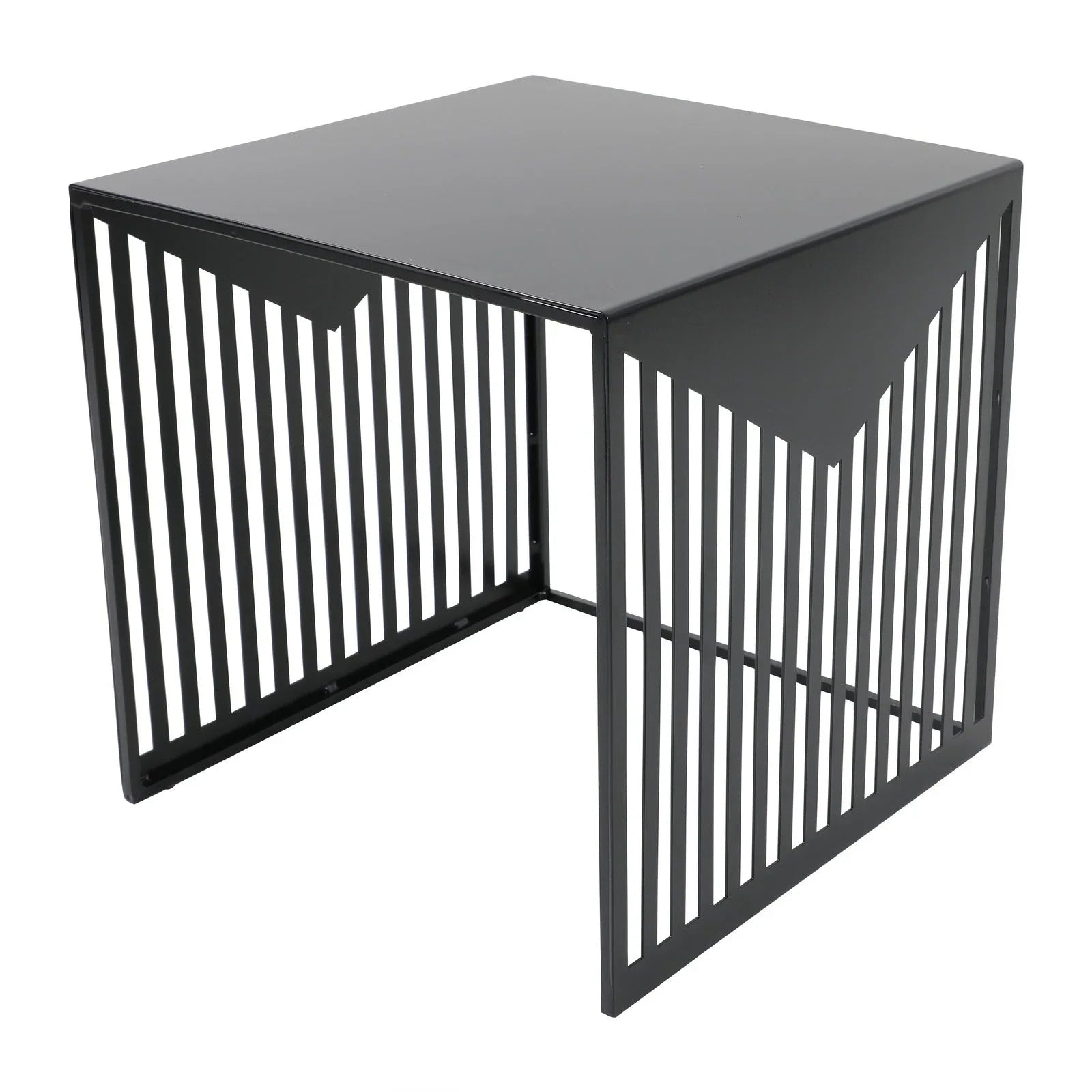 Cisco Modern Square Steel Side Table with Powder Coated Finish - Elax Furniture