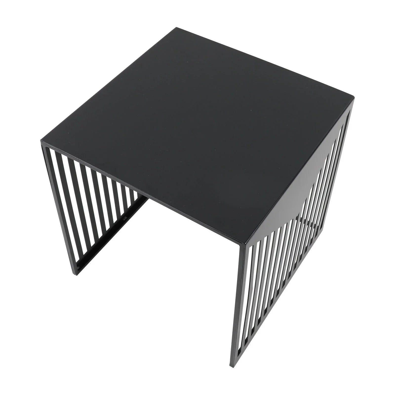 Cisco Modern Square Steel Side Table with Powder Coated Finish - Elax Furniture