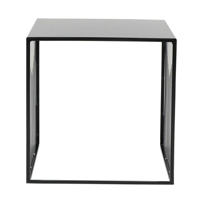Cisco Modern Square Steel Side Table with Powder Coated Finish - Elax Furniture