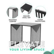 Cisco Modern Square Steel Side Table with Powder Coated Finish - Elax Furniture