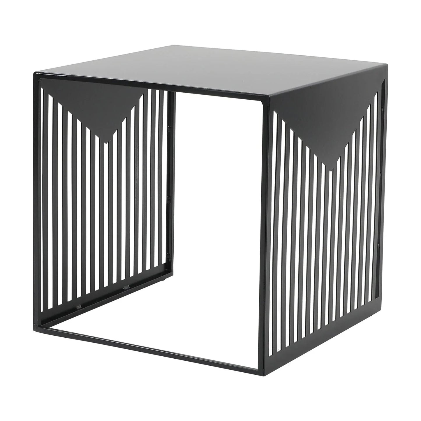 Cisco Modern Square Steel Side Table with Powder Coated Finish - Elax Furniture