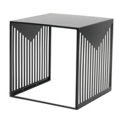 Cisco Modern Square Steel Side Table with Powder Coated Finish - Elax Furniture