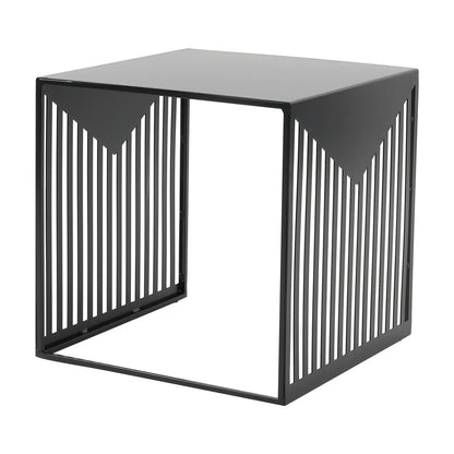Cisco Modern Square Steel Side Table with Powder Coated Finish - Elax Furniture