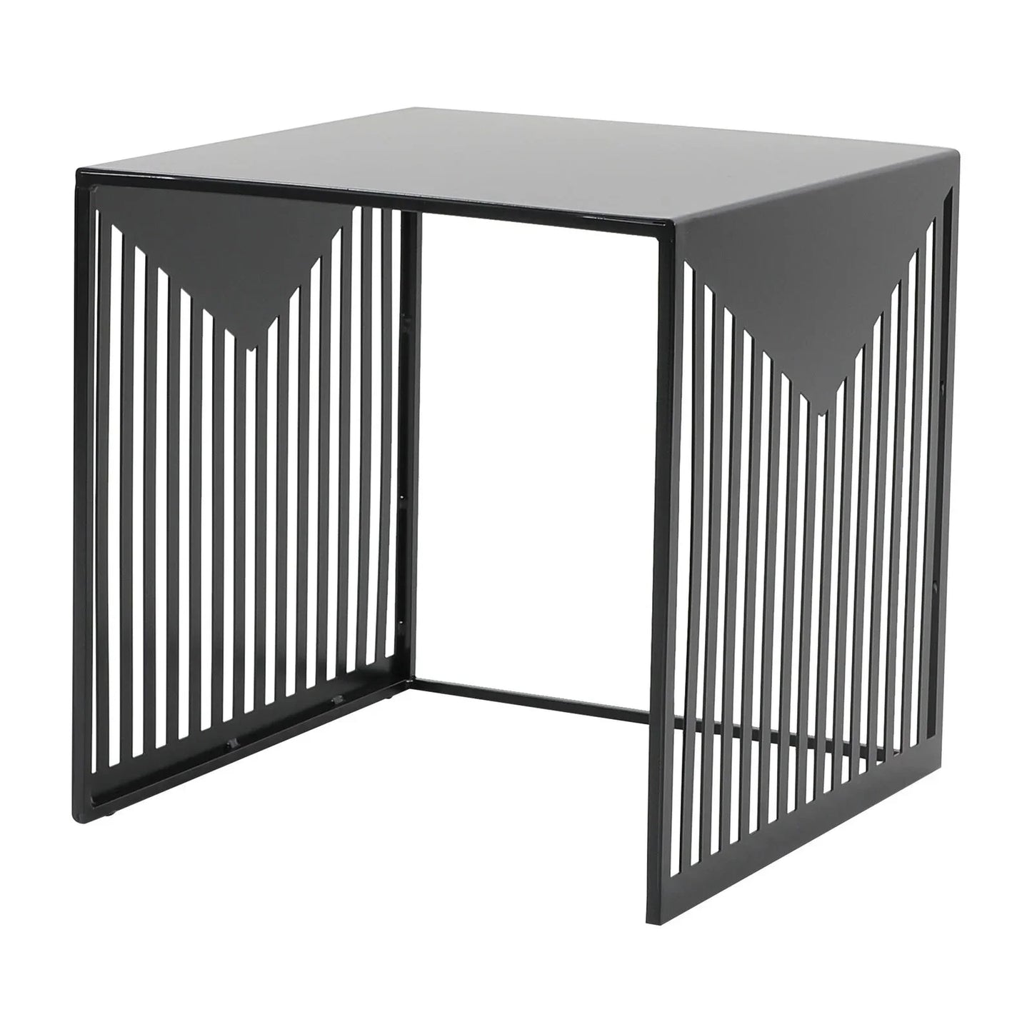 Cisco Modern Square Steel Side Table with Powder Coated Finish - Elax Furniture