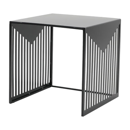 Cisco Modern Square Steel Side Table with Powder Coated Finish - Elax Furniture