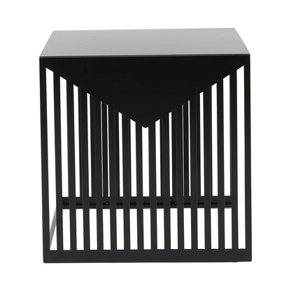 Cisco Modern Square Steel Side Table with Powder Coated Finish - Elax Furniture