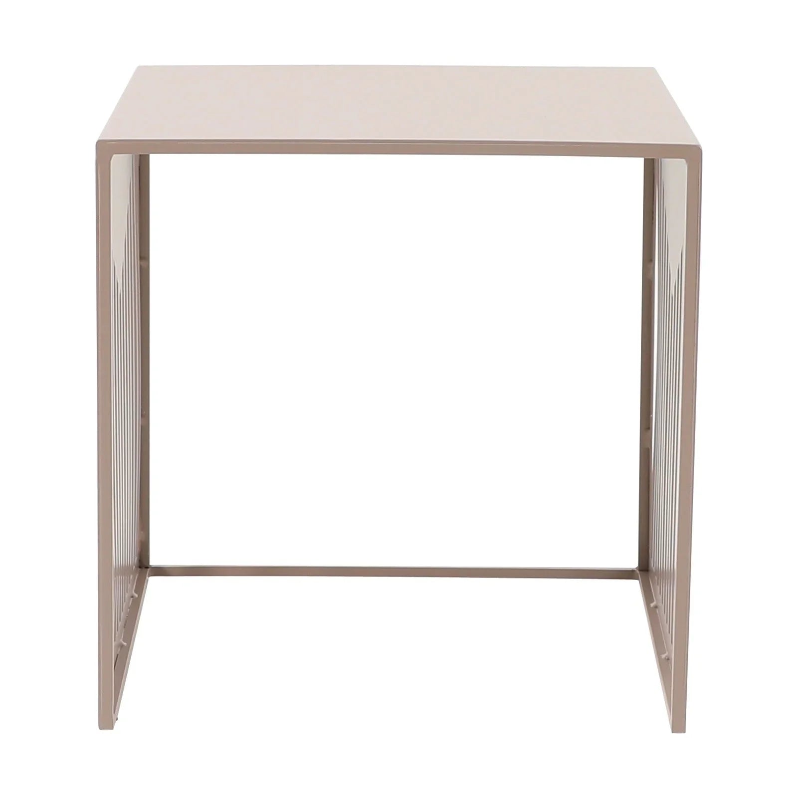 Cisco Modern Square Steel Side Table with Powder Coated Finish - Elax Furniture
