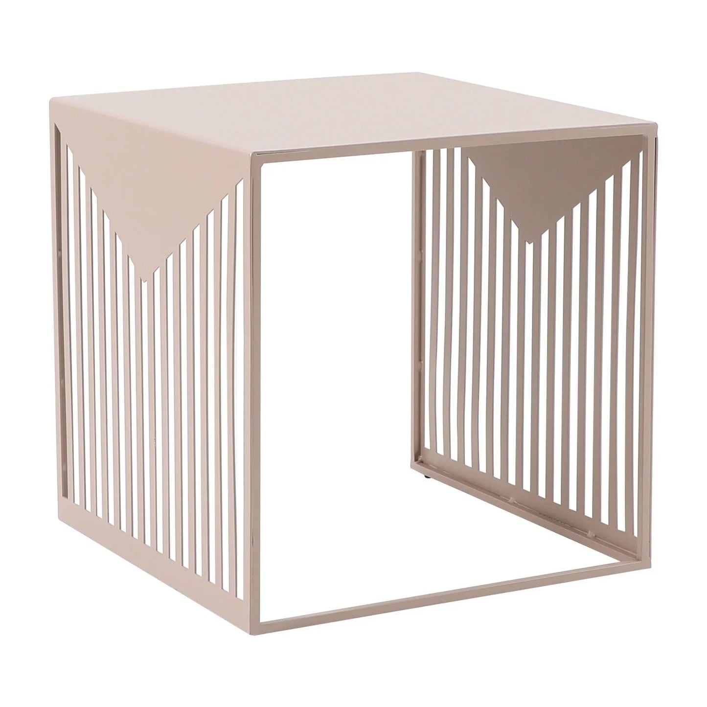 Cisco Modern Square Steel Side Table with Powder Coated Finish - Elax Furniture