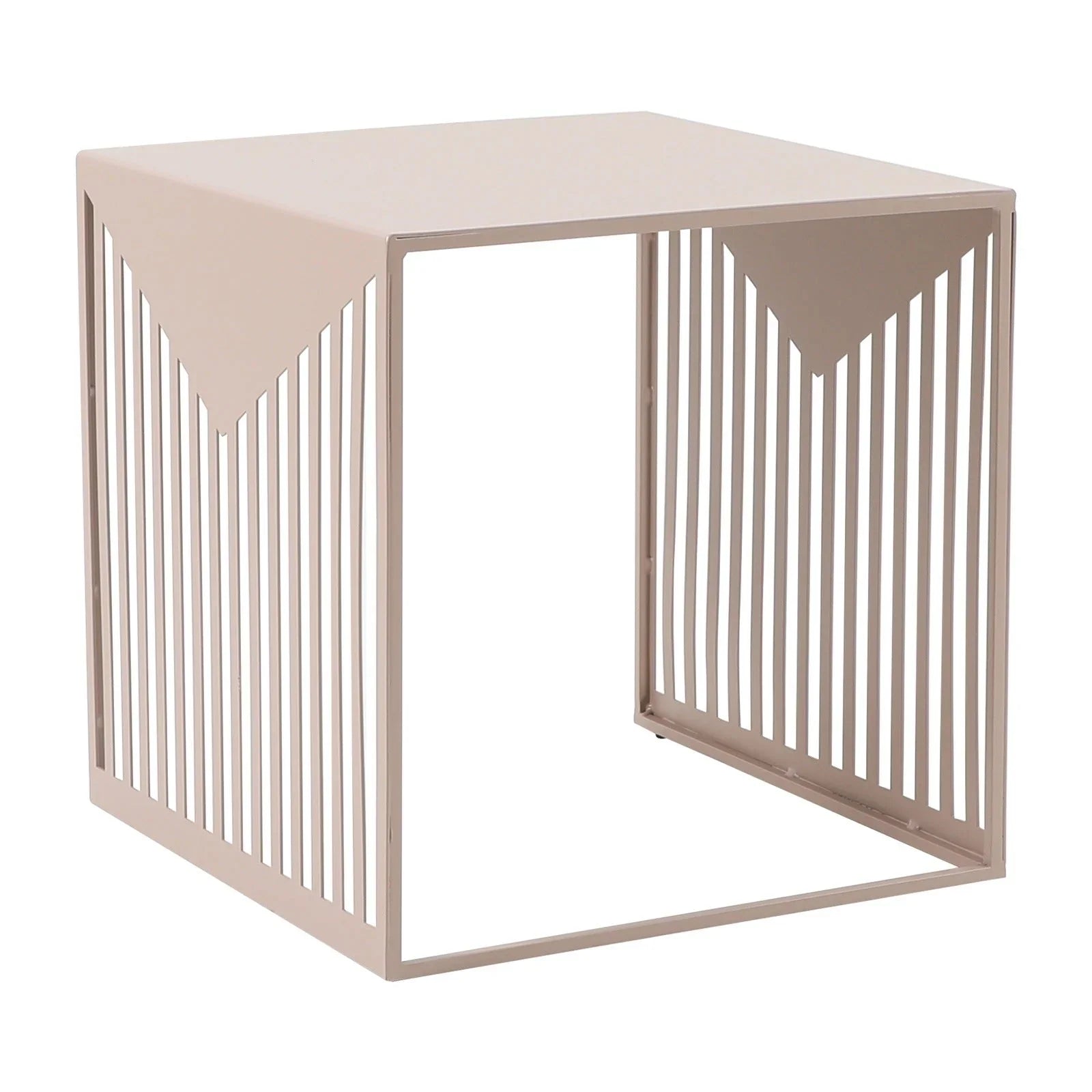 Cisco Modern Square Steel Side Table with Powder Coated Finish - Elax Furniture